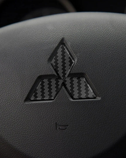 Car Steering Wheel Sticker Badge Decoration Auto Accessories Mitsubishi Outlander Lancer 10 9 ASX RALLIART Eclipse L200 Pajero