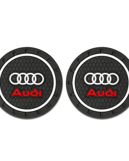 Car Coaster Water Cup Bottle Holder Anti-slip Pad Mat Silica Gel Waterproof For Audi A1 A2 A3 A4 A5 A6 A7 A8 Q1 Q2 Q3 Q4 Q5 Q6 S