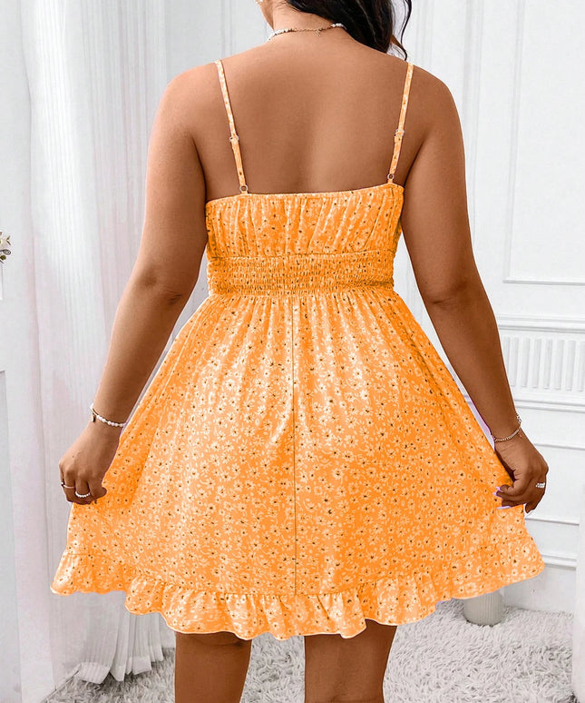 Ladies plus Size Printed Maxi Dress Casual Half length Skirt Versatile No-ironing Required Elegant Outerwear