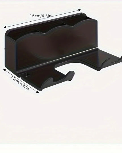 1pc Wall Mounted Hair Dryer Bracket, For Bathroom Shelves Without Drilling, Hair Dryer Bathroom Storage Rack