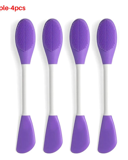 8/4/2pcs Face Brush Set Silicone Facial Mask Applicator Double-head Lotion Spatula Blackhead Face Lip Exfoliator Skin Care Tools