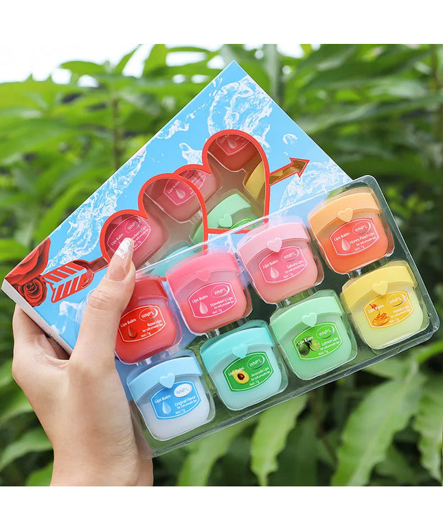 Vaseline Fruit Series Lip Balm Set Lips Avocado Honey Peach Cream Lip Mask Natural Nourishing Plant Lip Balm Lips Care