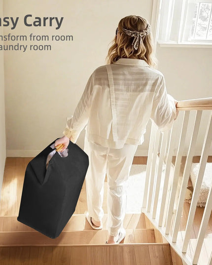 Large Waterproof Laundry Basket with Dual Handles Versatile Storage Solution for Bedroom Bathroom and Dorm for Clothes and Toys