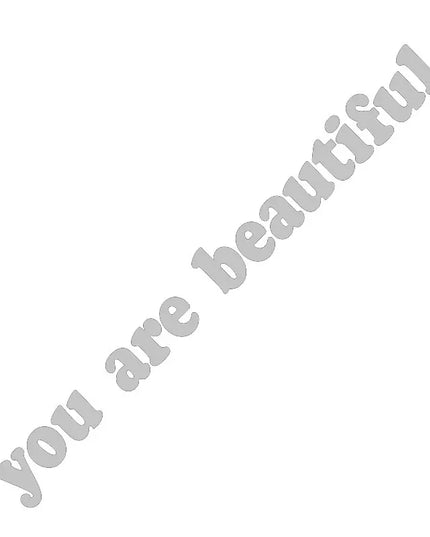 The Text Car Stickers You Are Beautiful Interior Decoration Rear View Mirror Fashion Stickers Creative Sport PVC Vinyl Decals