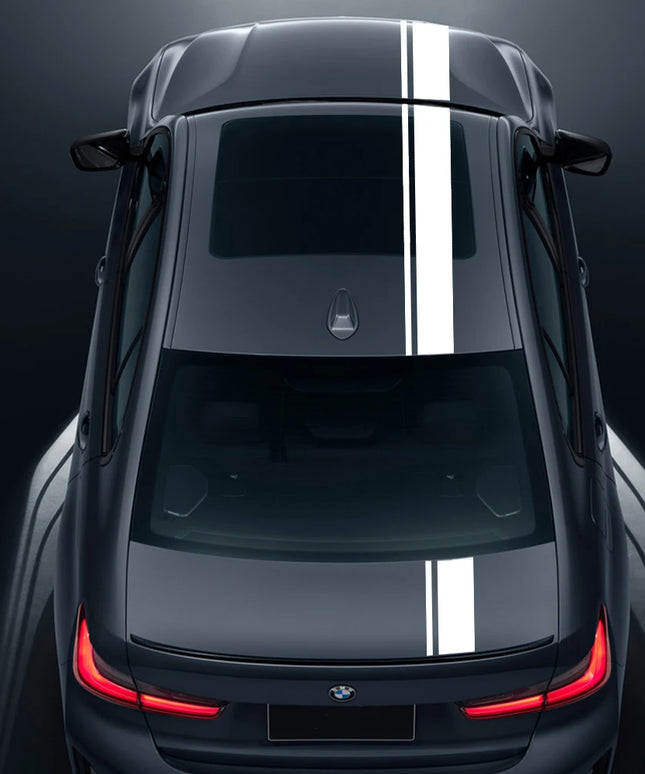 Car Hood Bonnet Roof Trunk Boot Kit Stickers For BMW 3 Series E90 F30 G20 Racing Stripes Vinyl Decals Auto Tuning Accessories