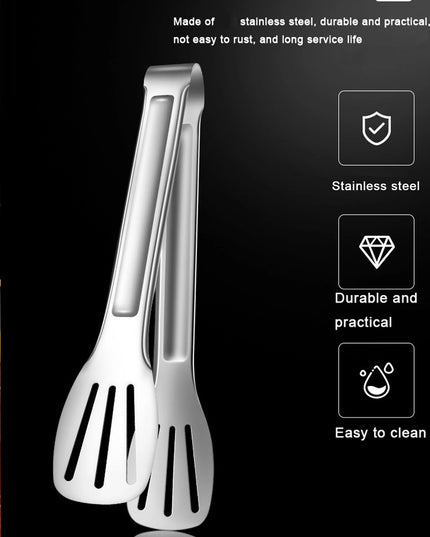 Stainless Steel Food Tongs Barbecue Tongs Meat Salad Steak Food Serving Clip Tweezers Long BBQ Cooking Tongs Kitchen Utensils