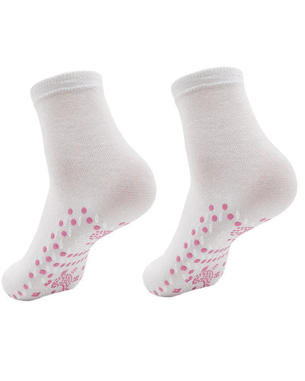 2Pcs Unisex Winter Warm Self-Heating Health Socks Pain Relief Outdoor Anti-Cold Therapy Magnetic Thermal Stockings for Men/Women