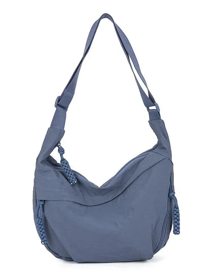 Trendy Women's Soft Cloth Shoulder Bag Solid Color Student Casual Style Big Handbags Crossbody Bags for Women Shoulder Hobos Bag