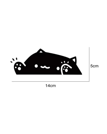 Cat Car Sticker Kitten Knocking on Window Cute Personality For Car Body Bumper Windows Motorcycle Laptop Wall Auto Accessories