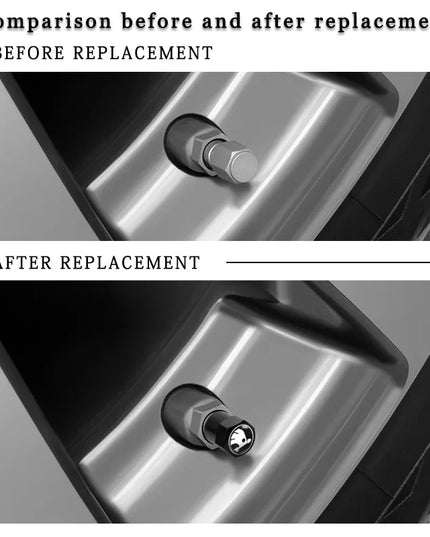 4PC Metal Car Badges Wheel Tire Valve Caps Covers Auto Accessories For Skoda S Kodiaq Octavia 2 3 Yeti Karoq Rapid Fabia VII VRS