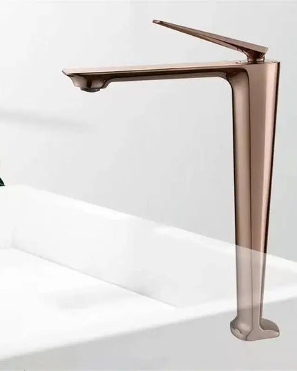 Rose Basin Brushed Gold Tall Bathroom Hot And Cold Black Sink Faucet Deck Mounted Toilet Mixer Water Tap