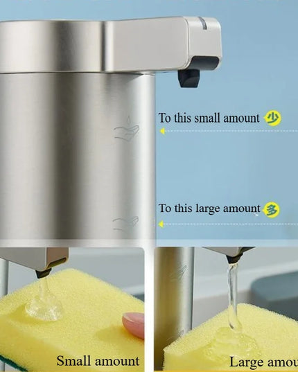 304 Stainless Automatic Liquid Soap Dispensers Steel Kitchen Metal Lotion Bottle Touchless Induction Sensor Bathroom Accessories