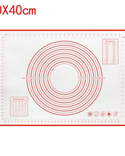 UNTIOR 1PCS Silicone Baking Mat Kneading Pad Dough Mat Pizza Cake Dough Maker Kitchen Cooking Grill Non-Stick Gadgets Bakeware