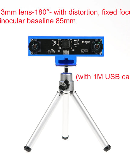 GXIVISION 3D Camera Module 4MP, 30fps Dual Lens  USB Webcam 1080P Synchronous Same Frame,VR Depth Face Detection,3840X1080