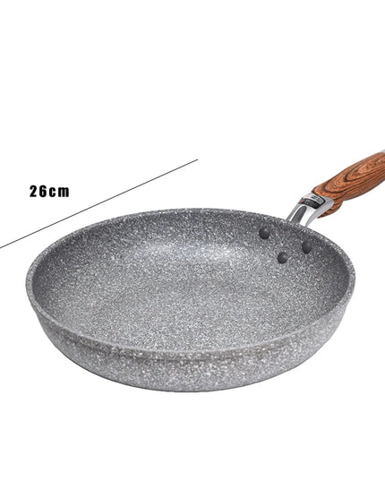 Durable Stone Frying Wok Pan Non-stick Ceramic Pot Induction Fryer Steak Cooking Gas Stove Skillet Cookware Tool for Kitchen Set
