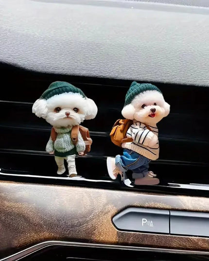 2pcs Cute Cat Acrylic Car Air Freshener - Long Lasting Scent Vent Clip Aromatherapy Decoration - Freshen Your Journey