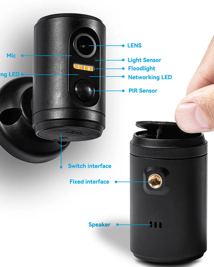 Mini IP Camera Wifi Built in Battery Powered Security Indoor PIR Sensor Wireless Video IP Surveillance 1080P HD Camera With APP