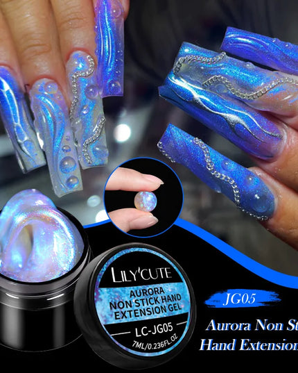 LILYCUTE 15ML Quick Extension Gel Nail Polish Nude Milk White Color Finger Prolong Acrylic Crystal Construction Hard Gel Varnish