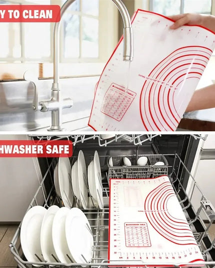 UNTIOR 1PCS Silicone Baking Mat Kneading Pad Dough Mat Pizza Cake Dough Maker Kitchen Cooking Grill Non-Stick Gadgets Bakeware