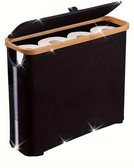 Bohemian Toilet Paper Holder - Modern Bathroom Organizer Container, Hand Towel Organizer, Laundry Basket