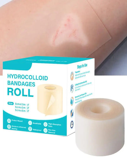 1 Roll Hydrocolloid Roll Invisible Hydrocolloid Dressing With Self-Adhesive Bed Sore Bandages For Wound Care Hydrocolloid Patch