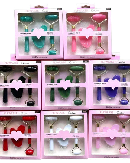 3pcs Set Resin Roller Massager for Face Body Gua Sha Face Care Beauty Health Massage Tool Roller Not Jade Stone Facial Massager