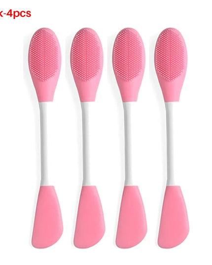 8/4/2pcs Face Brush Set Silicone Facial Mask Applicator Double-head Lotion Spatula Blackhead Face Lip Exfoliator Skin Care Tools