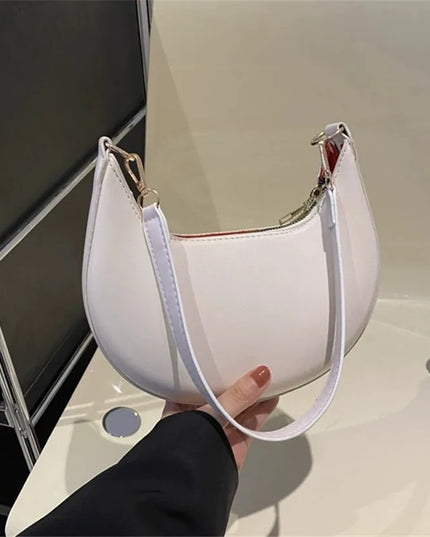 Shoulder Bags Women NEW Fashionable High-end Moon-shaped Baseball Bag Showing Luxury Women's Single Shoulder Bag