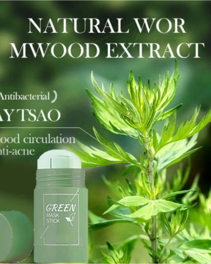 Face Clean Mask Green Tea Cleansing Stick Mask Shrink pores Deep Blackhead Remover facial Cleansing Moisturizing Mask 40g