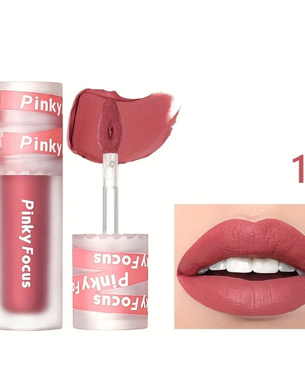 Matte Lip Gloss - Smudge-resistant, non-stick cup waterproof and sweatproof, long-lasting matte silky velvet lip gloss