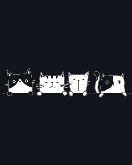 Peeking Cat Vinyl Sticker Car Window Bumper Decoration, Halloween Cats Decals Fur Kitten Laptop Stickers for Apple MacBook Decor