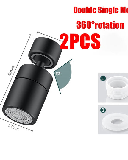 360°Universal Kitchen Faucet Anti-splash Aerator Bathroom Tap Rotatable Faucet 2 Mode Tap Nozzle Bubbler Kitchen Sink Faucet