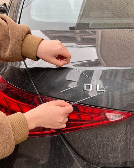 1PC Auto Vehicle Emblem Gouge Separator Tail Letter Stripping Handheld Removal Tool Plastic Base Vehicle Tuning Accessories