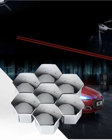 20Pcs Car Wheel Nut Caps Hub Screw Cover 17mm for Mercedes Benz W203 W210 W211 W124 W202 W204 W212 W176 AMG