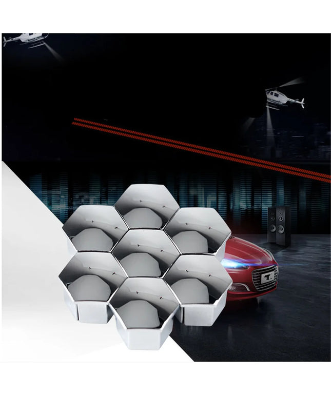 20Pcs Car Wheel Nut Caps Hub Screw Cover 17mm for Mercedes Benz W203 W210 W211 W124 W202 W204 W212 W176 AMG