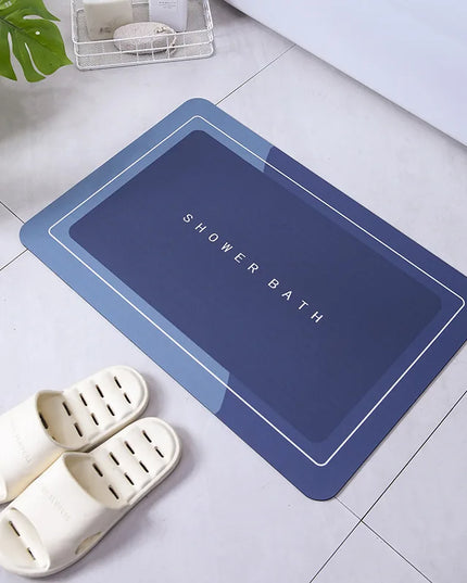 Diatomite Stone Bath Mat Diatomaceous Earth Bath Mat Rug Super Absorbent Non Slip 3.5MM Thickness Bathroom Mat Floor Bathtub Rug