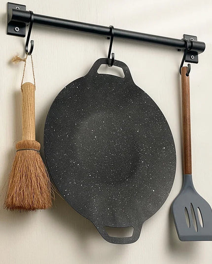 Roasting Round Pans Korean Aluminum Nonstick Grill Top Griddle Pan Bbq Fry Grill Outdoor Cast Iron Barbecue Griddles Grill Pans