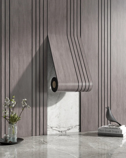 Thickened Roll 3D Stereo Grille Wood Veneer Wall Panel Self-Adhesive Wallpaper Decoration Living Room Background Wall Wall Sticker DIY Cutting