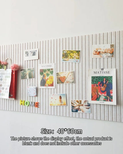 Thickened Decorative Felt Cork Board Large Bulletin Board Foldable Photo Display Board for School Home Office Walls Decor