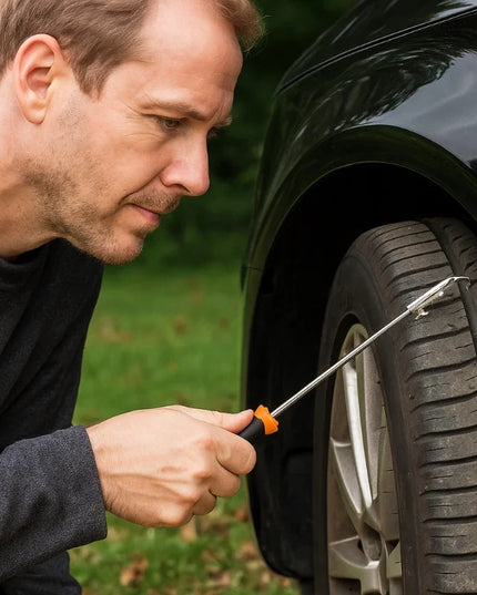 Car tire stone cleaning tool multifunctional tire stone cleaning hook stone picking device buckle picking hook removal stone