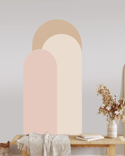 Arch Wall Stickers Living Room Sofa Bedside Background Decoration Self Adhesive Bohemian Arch Geometric Stickers Wallpaper