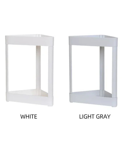 Bathroom Storage Organization Fine Double Layer Storage rack Thickened material Small Corner Shelf White minimalist style Shelf