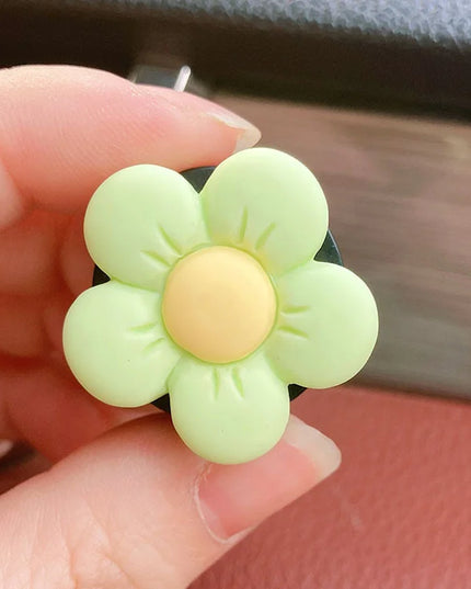 6/3/1PC Set Flower Car Outlet Vent Clip Small Daisy Air Conditioning Clip Car Interior Decoration Aromatherapy Perfume Clip Gift