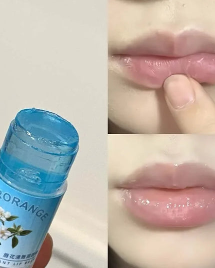 Peach Lychee Fruity Lip Balm Moisturizing Anti-Dry Anti Crack Clear Crystal Lip Balm Lip Care Mini Cute Jelly Lipstick Skin Care