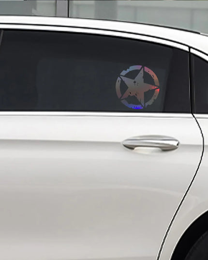 Car Sticker Pentagram Waterproof and Sunscreen Personality Interesting Decal Military Army Star Hood Stickers Auto Accessories