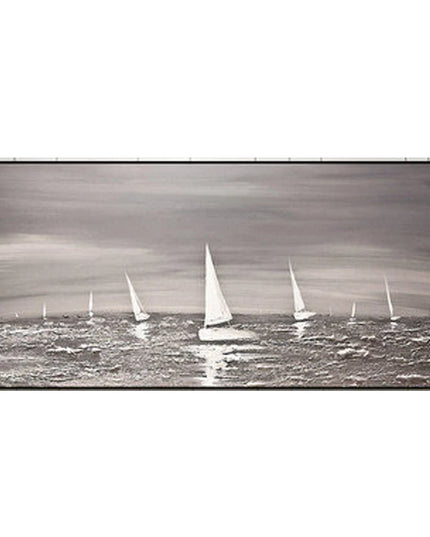 Beach Art Australia Large Boats Ocean Art Coastal Art Beach Oil Painting Hand Painted Ocean Thick Texture Modern Home Wall Art