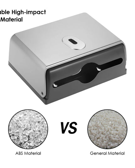 ABS Material Rectangular Wall-mounted Bathroom Tissue Dispenser Tissue Box Holder Home Car Organizer for Multifold Paper Towels