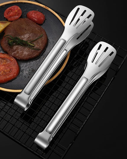 Stainless Steel Food Tongs Barbecue Tongs Meat Salad Steak Food Serving Clip Tweezers Long BBQ Cooking Tongs Kitchen Utensils