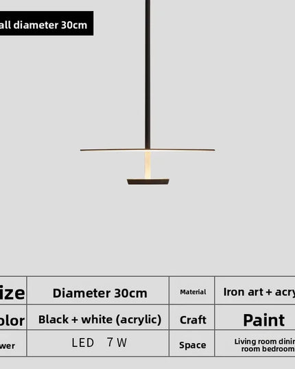 Nordic Art Minimalist LED Pendant Lights Flying Saucer Chandelier Danish Designer Iron Circular Light Office Bar Restaurant Home