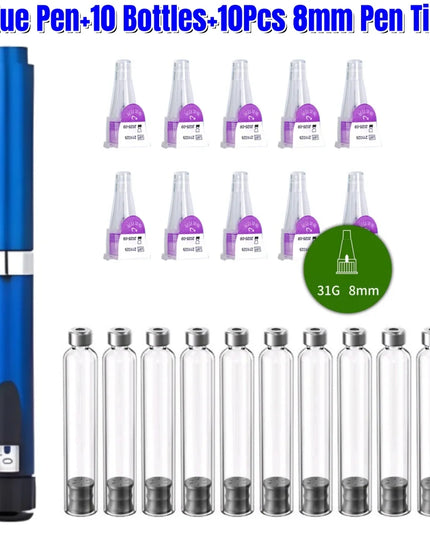 For Insulin Injection Pen 10pcs 3ml Empty Cassette Bottle Magic Pen Insulin Cartridges Health Medical Beauty Care Accessories